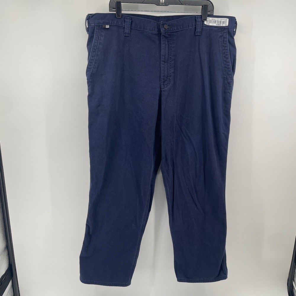 Carhartt FR Pants Mens 40x30 Navy Blue Flame Resistant Workwear NFPA 2112 CAT 2